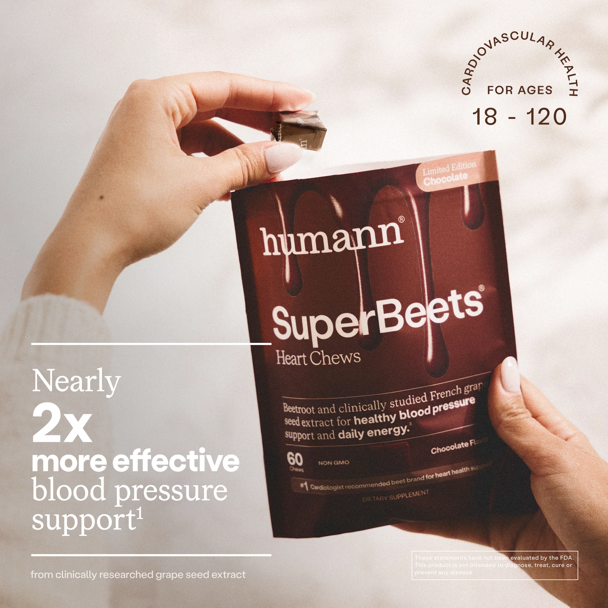 SuperBeets® Heart Chews Chocolate Flavor - Image 3