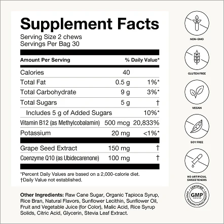 SuperGrapes® Heart Chews + CoQ10 - Image 5