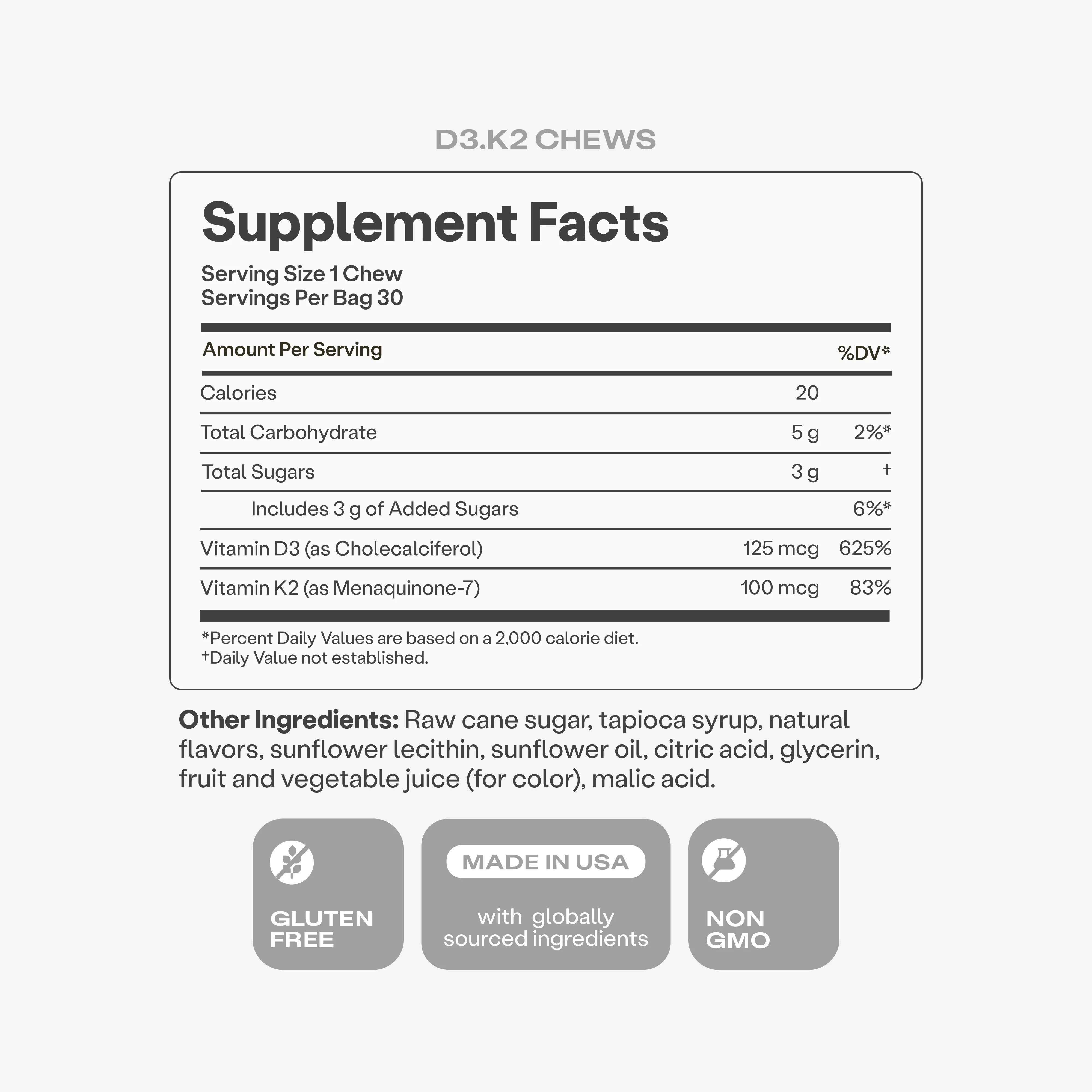 D3 + K2 Vitamin Chews - Image 4